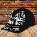 Bikergod Motorcycle Life Is A Crazy Drive Custom Name Classic Cap NMQI102