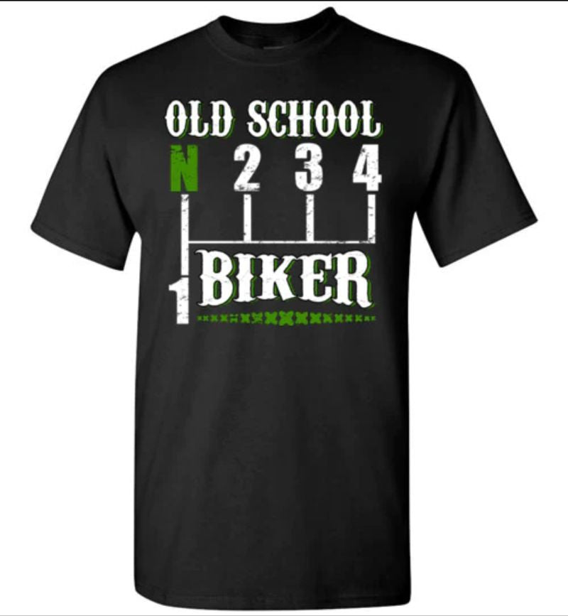 Bikergod Motorcycle Old School Biker T-shirt Design 2D Full Printed Sizes S - 5XL - NMA101