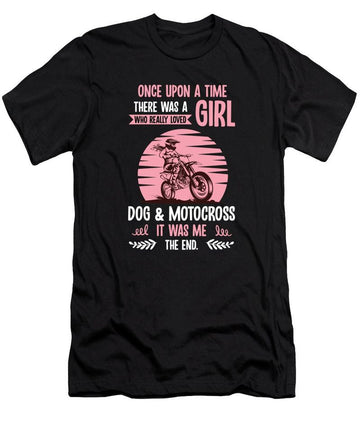 Bikergod Motorcycle A Girl who Really Loved Dog And Motocross T-shirt Design 2D Full Printed Sizes S - 5XL - NAXA97