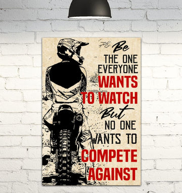 Bikergod Motorcycle be the one everyone wants to watch Vintage Poster NAIA162