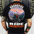 Bikergod Motorcycle Only cool grandpas ride motorcycles T-shirt Design 2D Full Printed Sizes S - 5XL - NAIA199