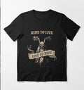Bikergod Motorcycles Live to Ride Biker T-shirt Design 2D Full Printed Sizes S - 5XL - NAGA400