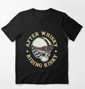Bikergod Motorcycle after whiskey riding risky T-shirt Design 2D Full Printed Sizes S - 5XL - NAHA439