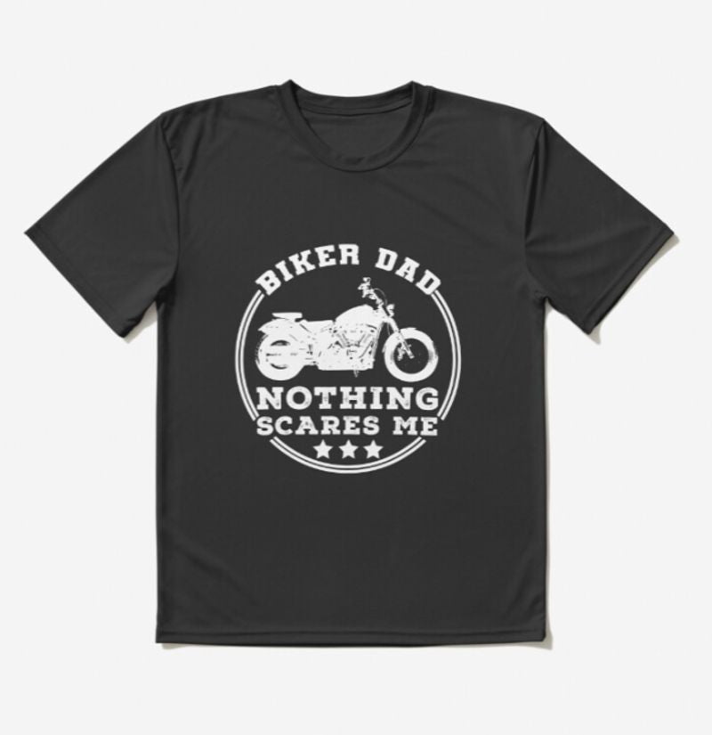 Bikergod Motorcycle Biker Dad T-shirt Design 2D Full Printed Sizes S - 5XL - NATA512