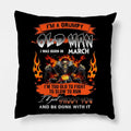 Bikergod Motorcycles I'm A Grumpy Old Man I Was Born In March Pillow Case Design 3D Full Printed NANA237