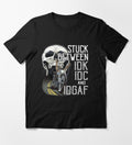 Bikergod Motorcycle Stuck Between Idk Idc And Idgaf Bike Skull T-shirt Design 2D Full Printed Sizes S - 5XL - NAHA426