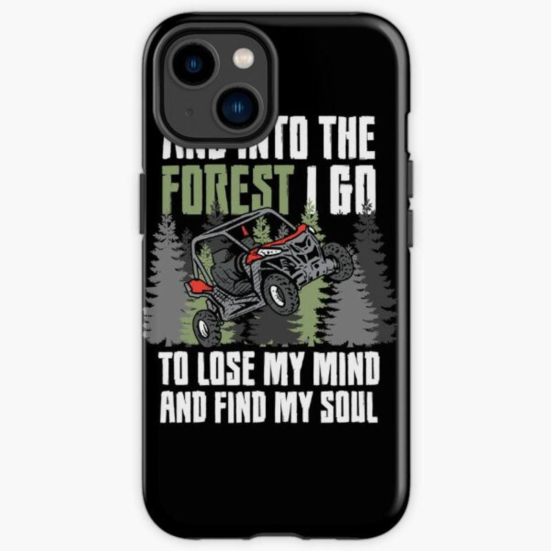 Bikergod Motorcycle Biker And Into The Forest I Go To Lose My Mind And Find My Soul Phone Case Cover TLWA124