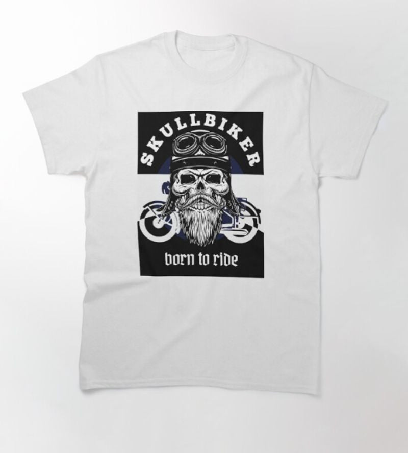 Bikergod Motorcycle Skull Biker T-shirt Design 2D Full Printed Sizes S - 5XL - NAPA599