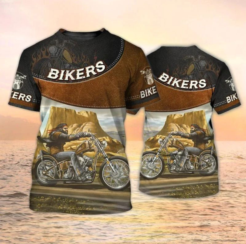 Bikergod Motorcycle Old Biker T-shirt Design 3D Full Printed Sizes S - 5XL - NASA462