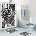 Bikergod Motorcycle Hello Spring Don't Stay Home Bathroom Decor Set NMQI110