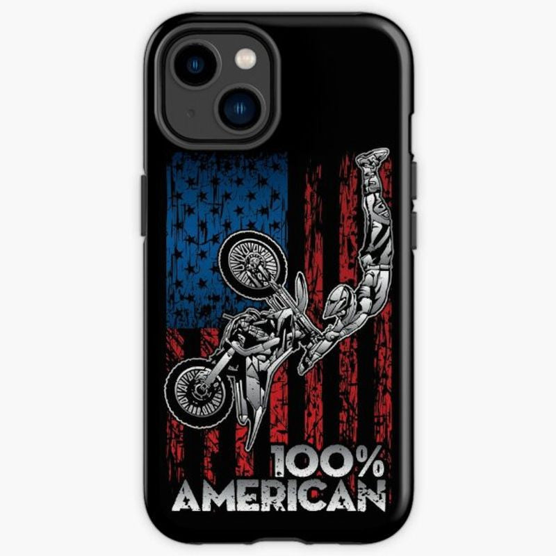 Bikergod Motorcycle Biker 100% American Phone Case Cover TLWA181