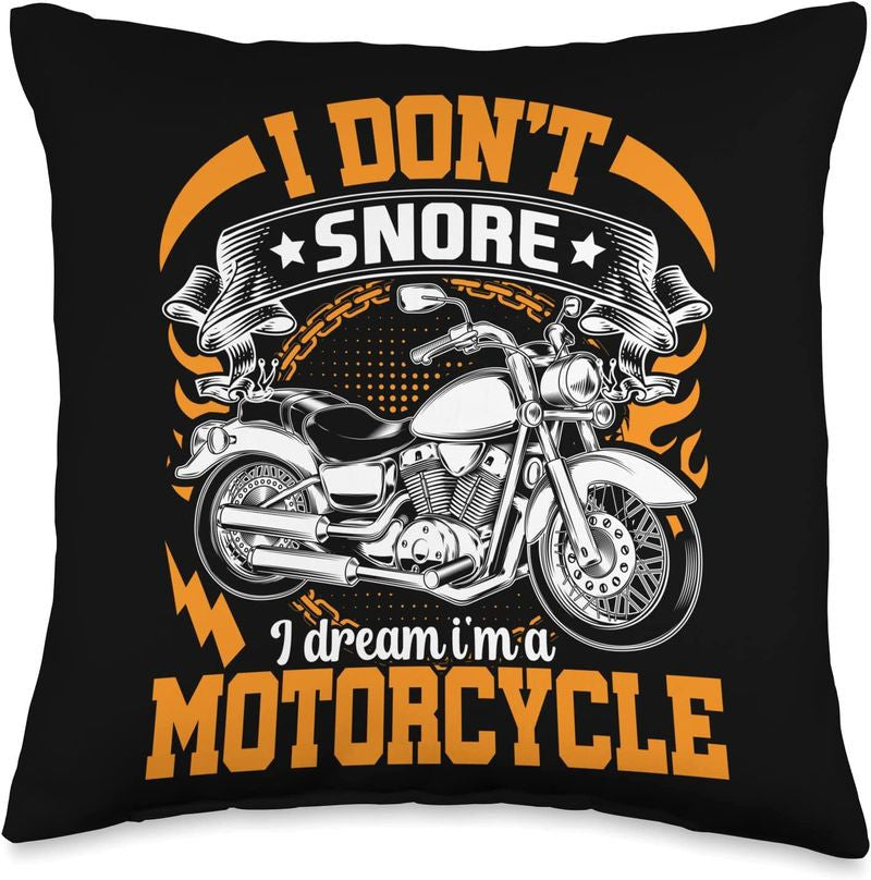 Bikergod Motorcycles I Don't Snore I Dream I'm A Motorcycle Pillow Case Design 3D Full Printed NANA286