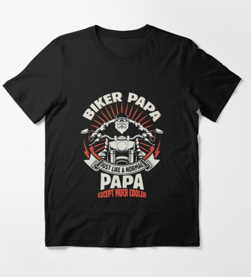 Bikergod Motorcycle Awesome Biker Papa T-shirt Design 2D Full Printed Sizes S - 5XL - NAPA609
