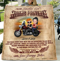 Bikergod Motorcycle You Are My Smokin' Hot Riding Partner Biker Couple Custom Names Blanket NAIA305