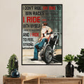 Bikergod Motorcycle Ride To Feel Strong Vintage Poster NANA209