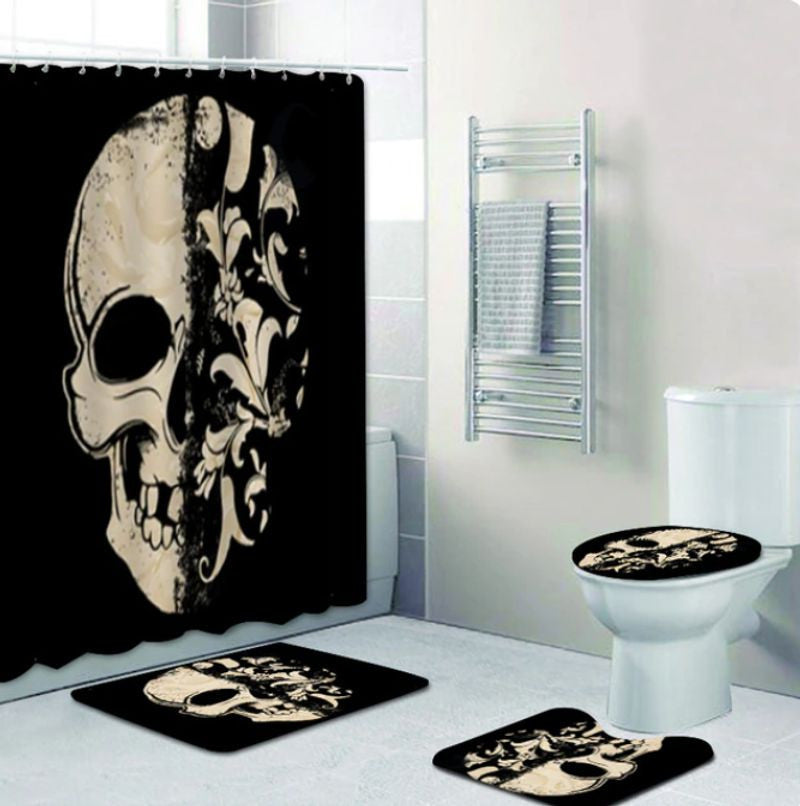 Bikergod Motorcycle Bathroom Decor Set NMQI112