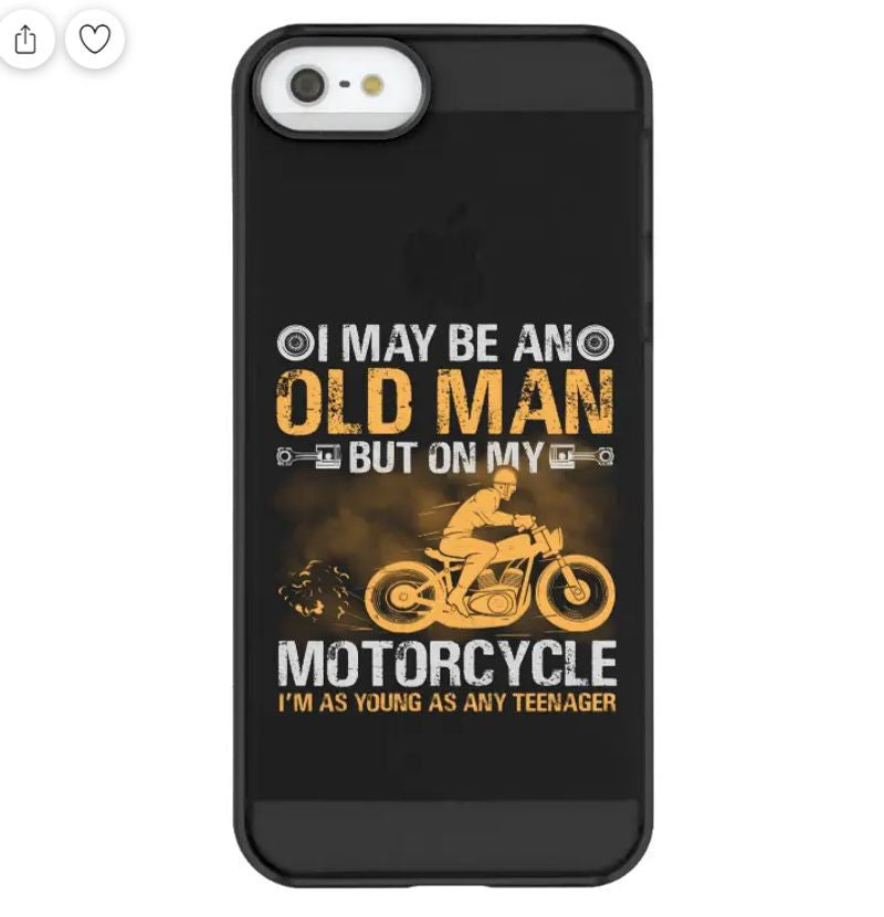Bikergod Motorcycle Biker I May Be An Old Man Phone Case Cover NMPC010