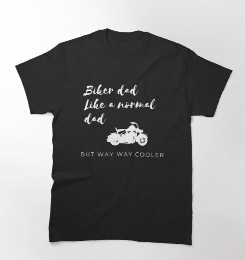 Bikergod Motorcycle Biker Dad T-shirt Design 2D Full Printed Sizes S - 5XL - NATA511