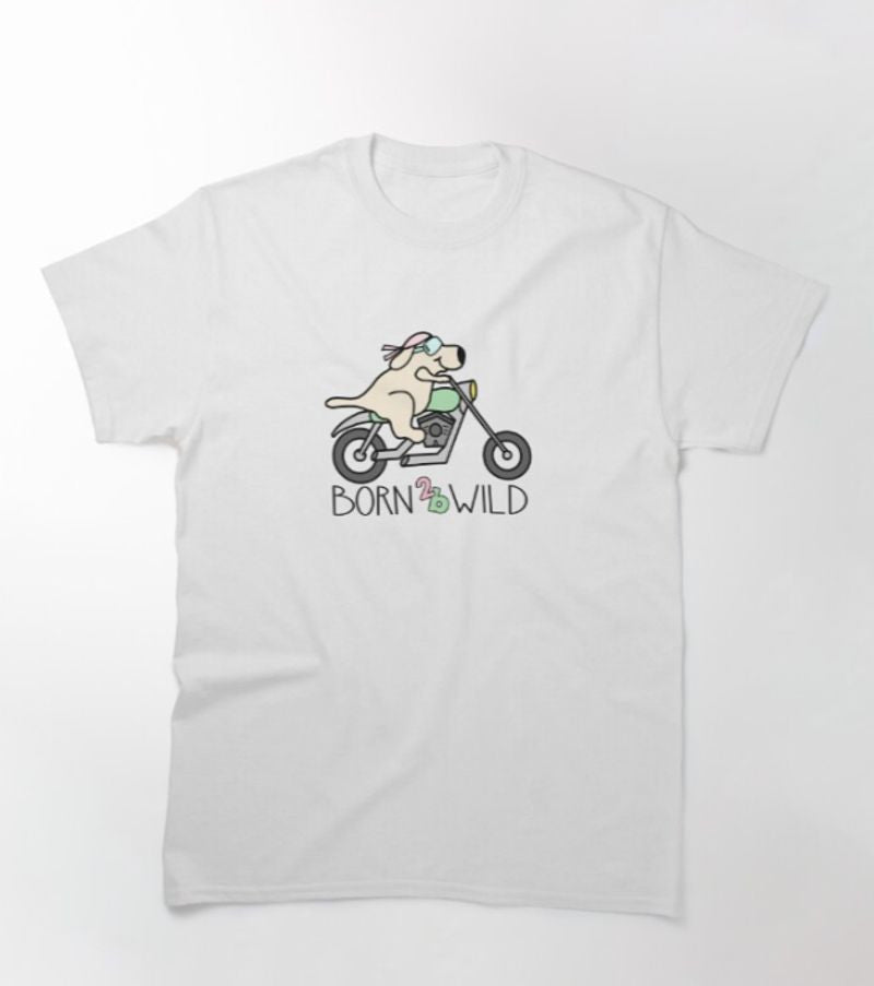 Bikergod Motorcycles Born to be Wild T-shirt Design 2D Full Printed Sizes S - 5XL - NAGA442