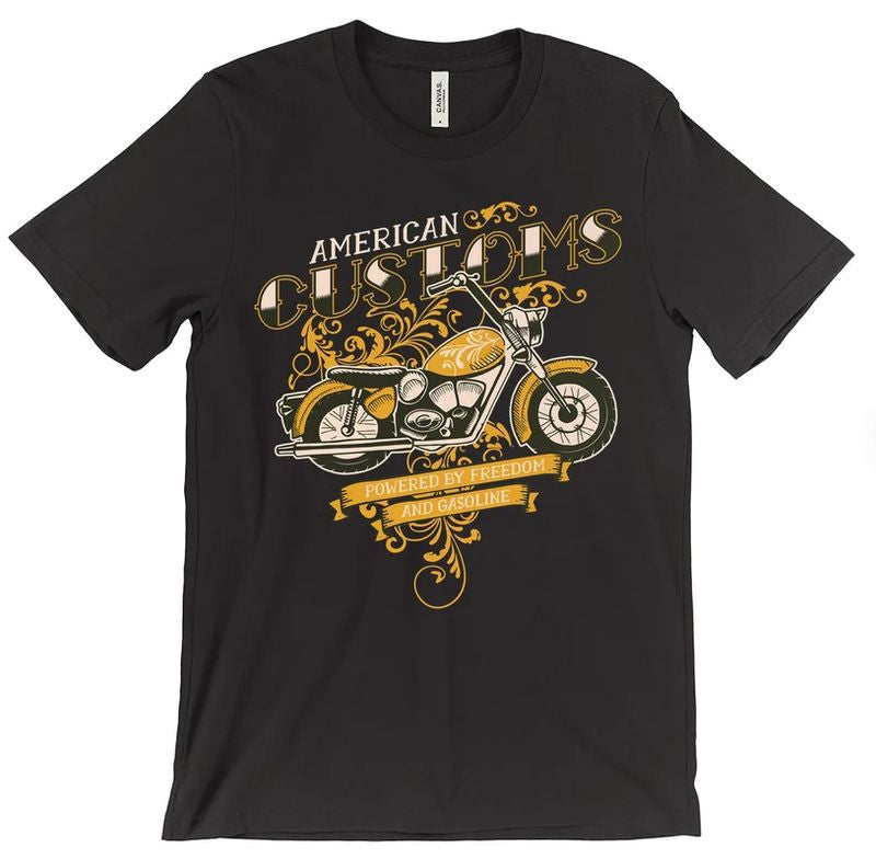 Bikergod Motorcycles American Custom T-shirt Design 2D Full Printed Sizes S - 5XL - NAFA301