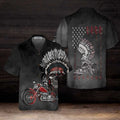 Bikergod Motorcycle Skull Biker Hawaii Shirt Design 3D Full Printed Sizes S - 5XL NASA466