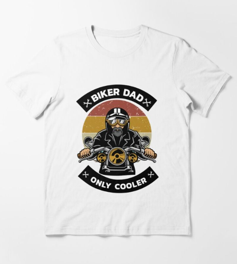 Bikergod Motorcycle Biker Dad Vintage T-shirt Design 2D Full Printed Sizes S - 5XL - NAUA282