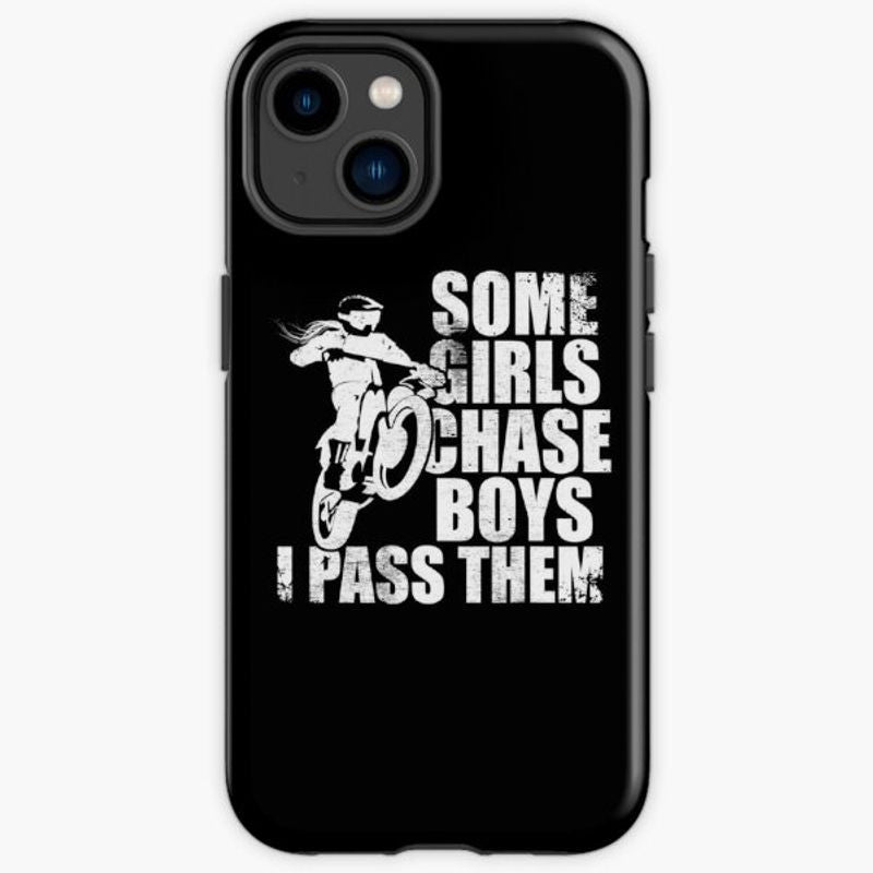 Bikergod Motorcycle Biker Some Girls Chase Boys I Pass Them Phone Case Cover TLWA192