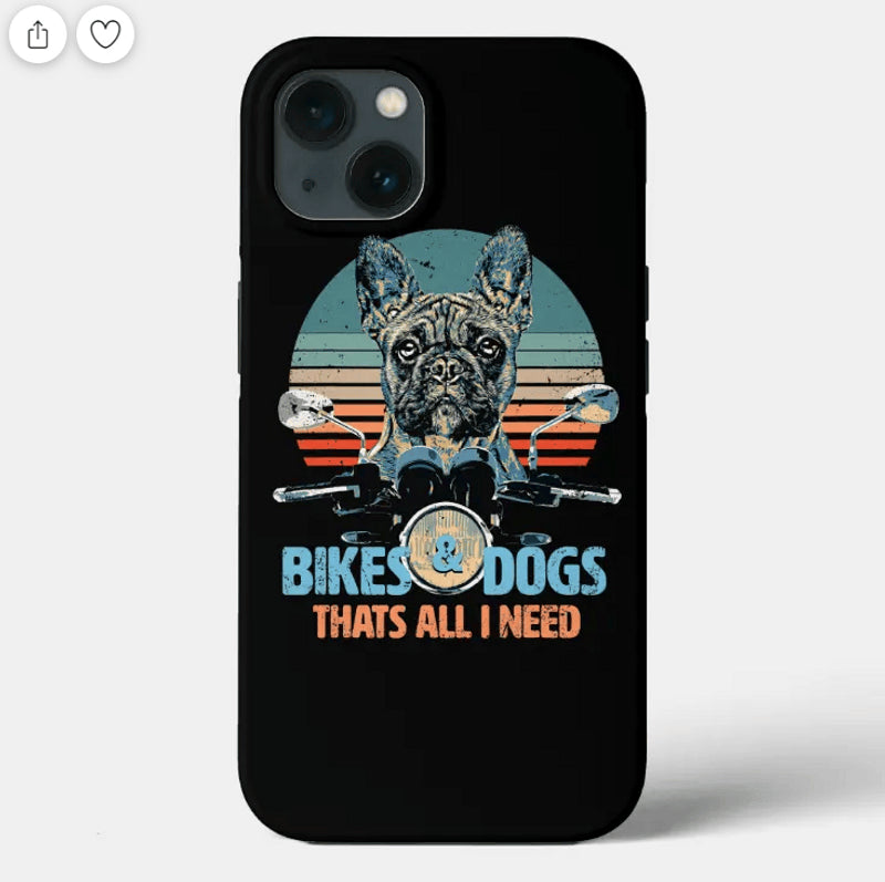 Bikergod Motorcycle Biker Bikes&Dogs Thats All I Need Phone Case Cover NMPC007