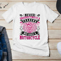 Bikergod Motorcycles Never Underestimate a grandma who rides a motorcycle T-shirt Design 2D Full Printed Sizes S - 5XL - NAFA209