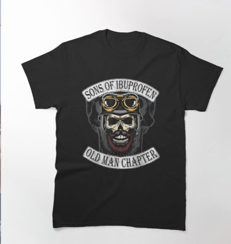 Bikergod Motorcycle sons Of ibuprofen Old Man Chapter T-shirt Design 2D Full Printed Sizes S - 5XL - NAHA410