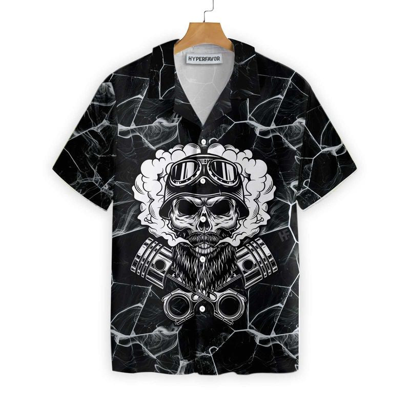 Bikergod Motorcycle SKULL BIKER Hawaii Shirt Design 3D Full Printed Sizes S - 5XL NASA49
