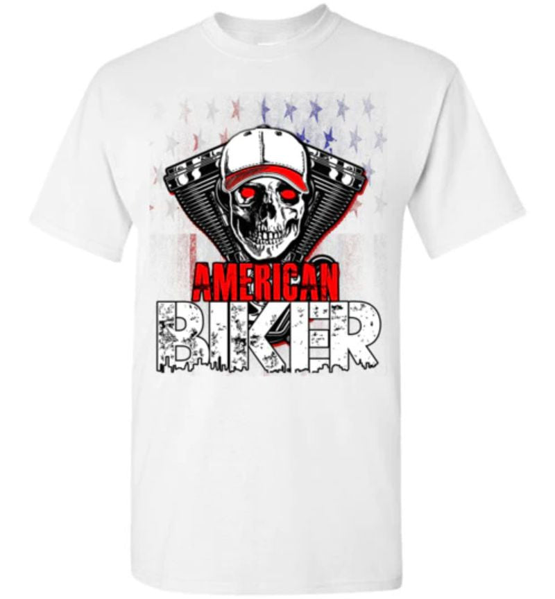Bikergod Motorcycle American Biker T-shirt Design 2D Full Printed Sizes S - 5XL - NMA97B