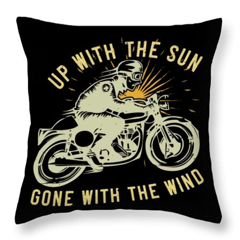Bikergod Motorcycle Up with the sun gone with the wind Pillow Case Design 3D Full Printed TLUA27A