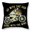 Bikergod Motorcycle Up with the sun gone with the wind Pillow Case Design 3D Full Printed TLUA27A