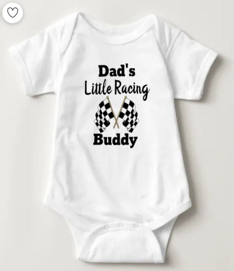 Bikergod Motorcycle Dad's little racing buddy COTTON Baby Onesie Bodysuit NAZA291