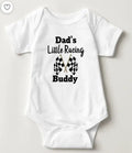 Bikergod Motorcycle Dad's little racing buddy COTTON Baby Onesie Bodysuit NAZA291