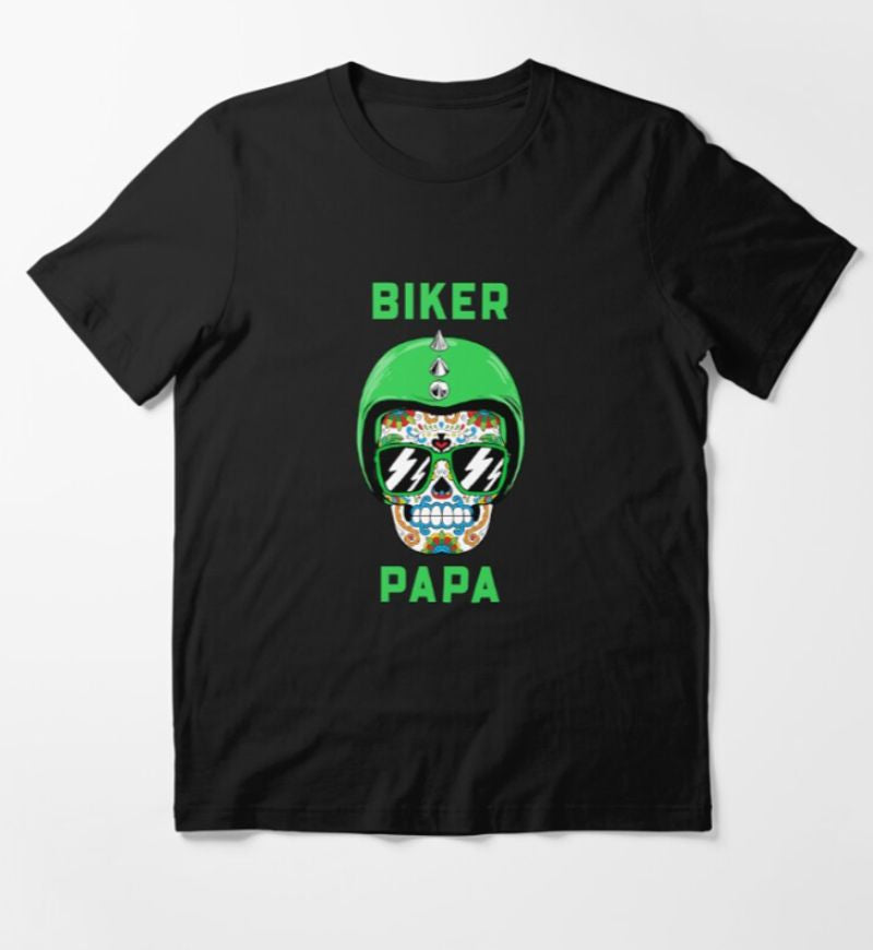 Bikergod Motorcycle Biker Papa Sugar Skull T-shirt Design 2D Full Printed Sizes S - 5XL - NAKA301