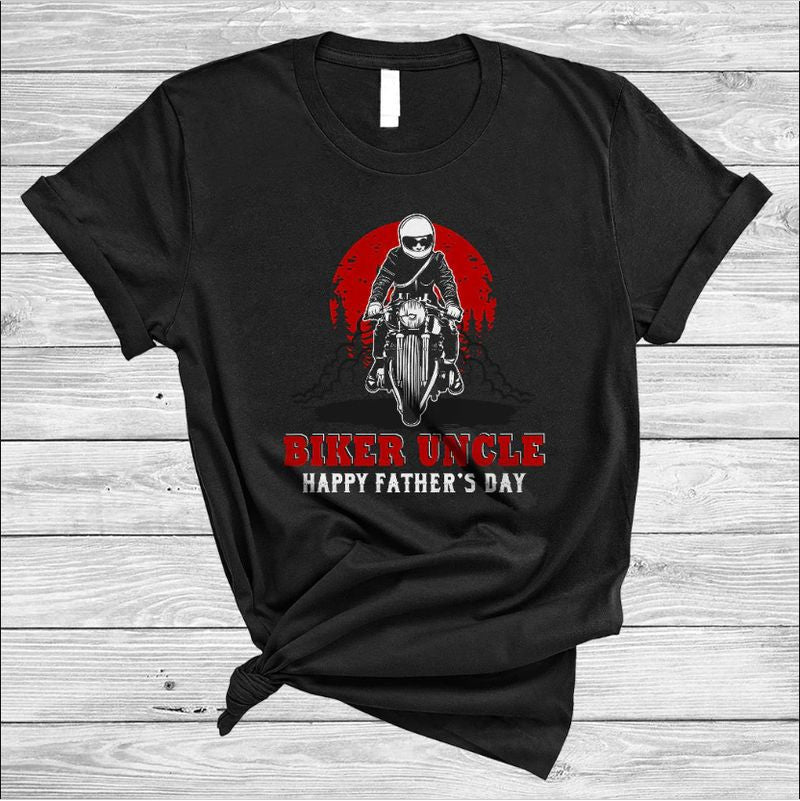 Bikergod Motorcycle Biker Uncle Happy Father's Day  T-shirt Design 2D Full Printed Sizes S - 5XL - NARA519