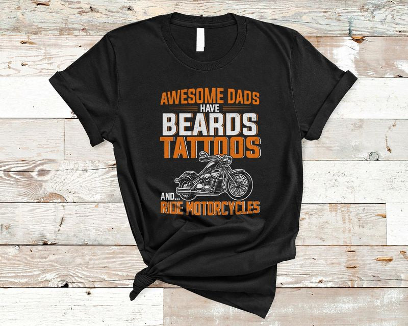 Bikergod Motorcycle Awesome Dads Ride Motorcycles T-shirt Design 2D Full Printed Sizes S - 5XL - NARA536