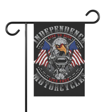 Bikergod Motorcycle Live To Ride Live Fast 4th july independence day Garden Flag TLYA260