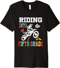 Bikergod Motorcycle Riding Into 5th Grade Biker Back To School T-shirt Design 2D Full Printed Sizes S - 5XL - NAOA130