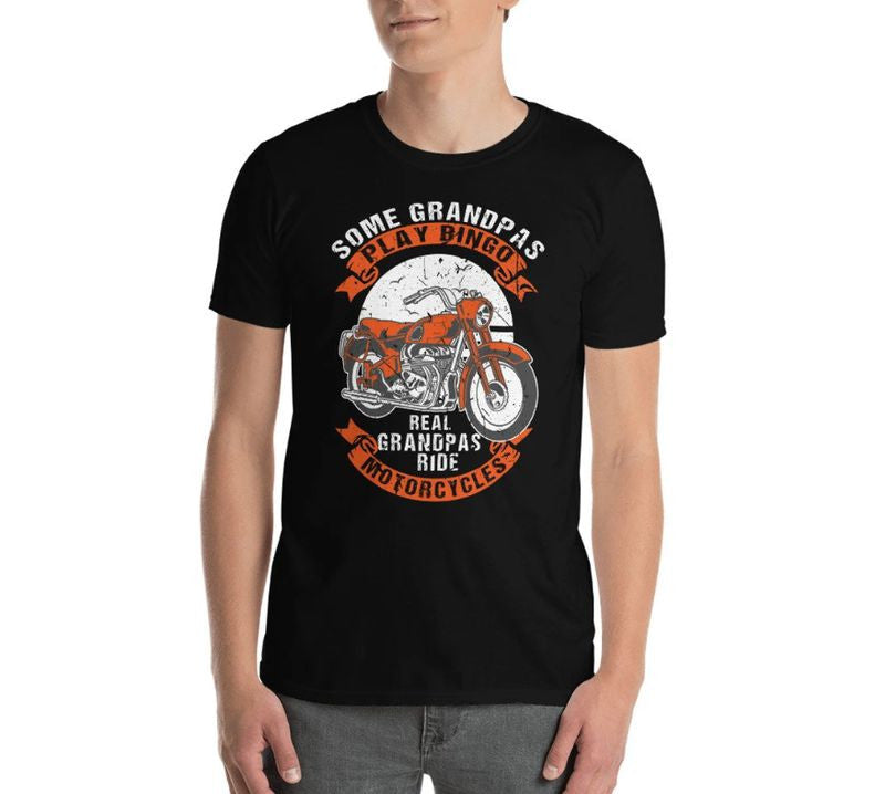 Bikergod Motorcycle Real Grandpas Ride Motorcycles T-shirt, Crew-neck Sweatshirt, Hoodie, Tank Top, V-neck T-shirt Design 2D Full Printed Sizes S - 5XL - NAMA303