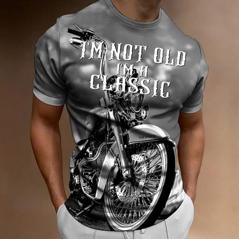 Bikergod Motorcycle I'm Not Old I AM A Classic  T-shirt Design 3D Full Printed Sizes S - 5XL - NAMA201