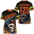 Bikergod Motorcycle DOWNHLL Custom Name And Number  T-shirt Design 3D Full Printed Sizes S - 5XL - NMTM332