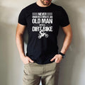 Bikergod Motorcycle Never Underestimate an Old Man with a Dirt Bike T-shirt, Crew-neck Sweatshirt, Hoodie, Tank Top, V-neck T-shirt Design 2D Full Printed Sizes S - 5XL - NAMA209
