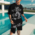 Bikergod Motorcycle Custom Motorcycle Born To Wild T-shirt And Short Set Design 3D Full Printed NALA345