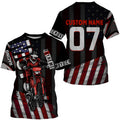 Bikergod Motorcycle Custom Name And Number  T-shirt Design 3D Full Printed Sizes S - 5XL - NMTM336