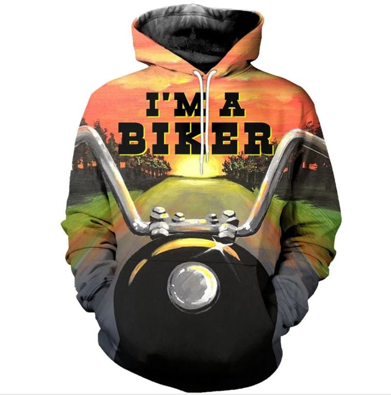 Bikergod Motorcycle I AM A Biker  Hoodie Design 3D Full Printed Sizes S - 5XL - NALA370S