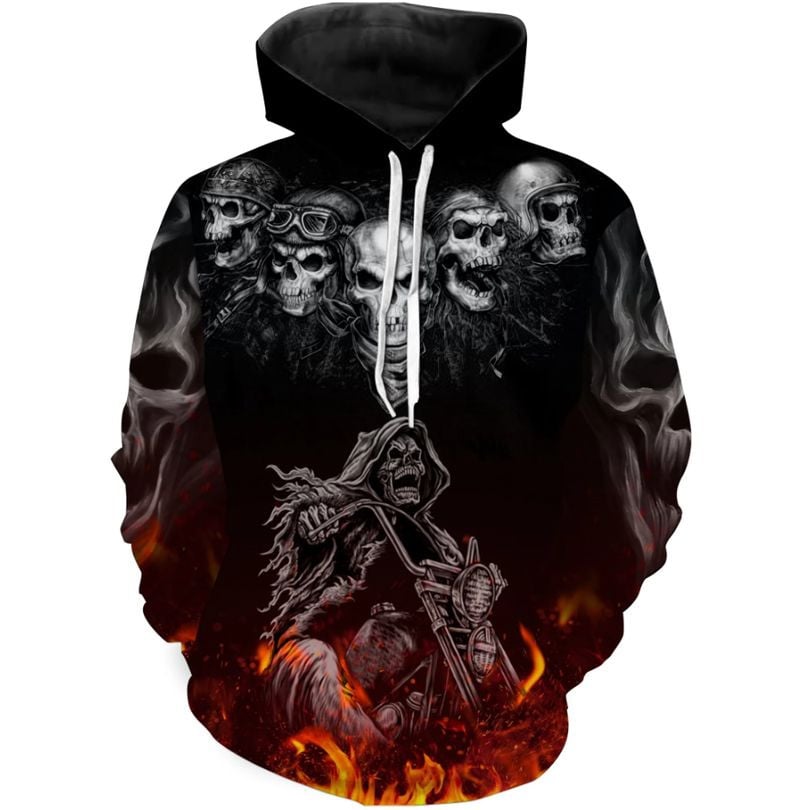 Bikergod Motorcycle  Hoodie Design 3D Full Printed Sizes S - 5XL - NMK20B