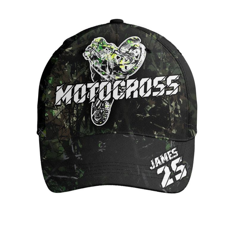Bikergod Motorcycle Motocorss Custom Name And Number Classic Cap NMI240